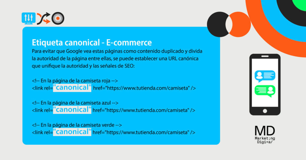 Etiqueta canonical para E-Commerce