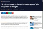 Portada Nota de Prensa Ecommerce News - 10 claves para evitar contenido SPAM 'sin engañar' a Google